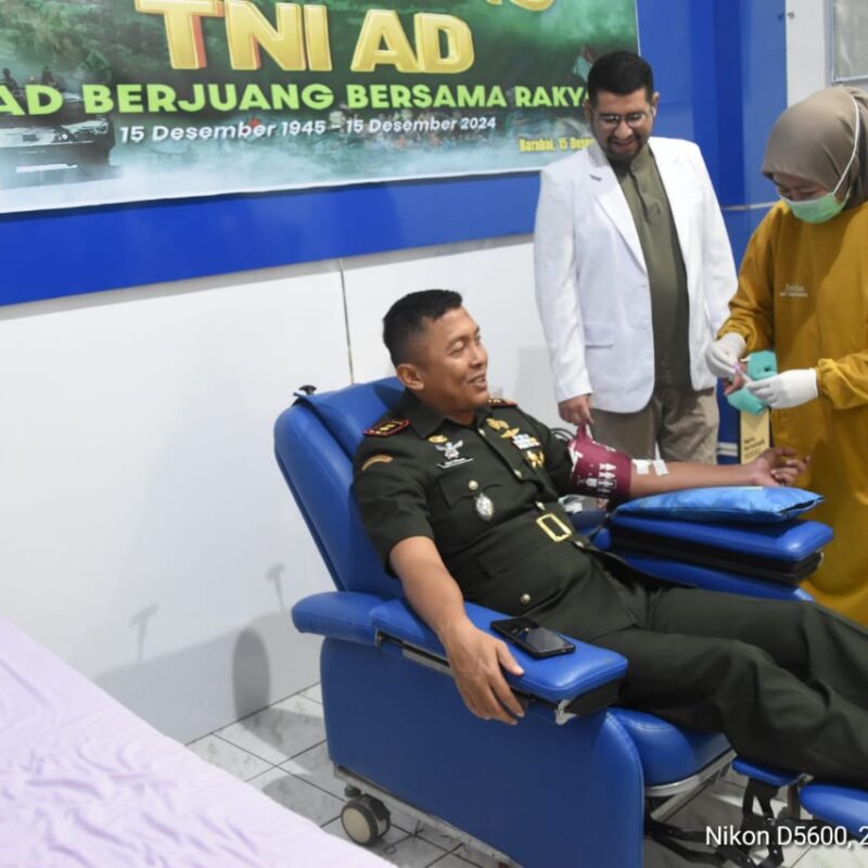 Kodim 1002/HST Gelar Donor Darah, 45 Kantong Darah Berhasil Terkumpul