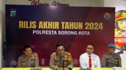 Polresta Sorong Kota Gelar Rilis Akhir Tahun 2024