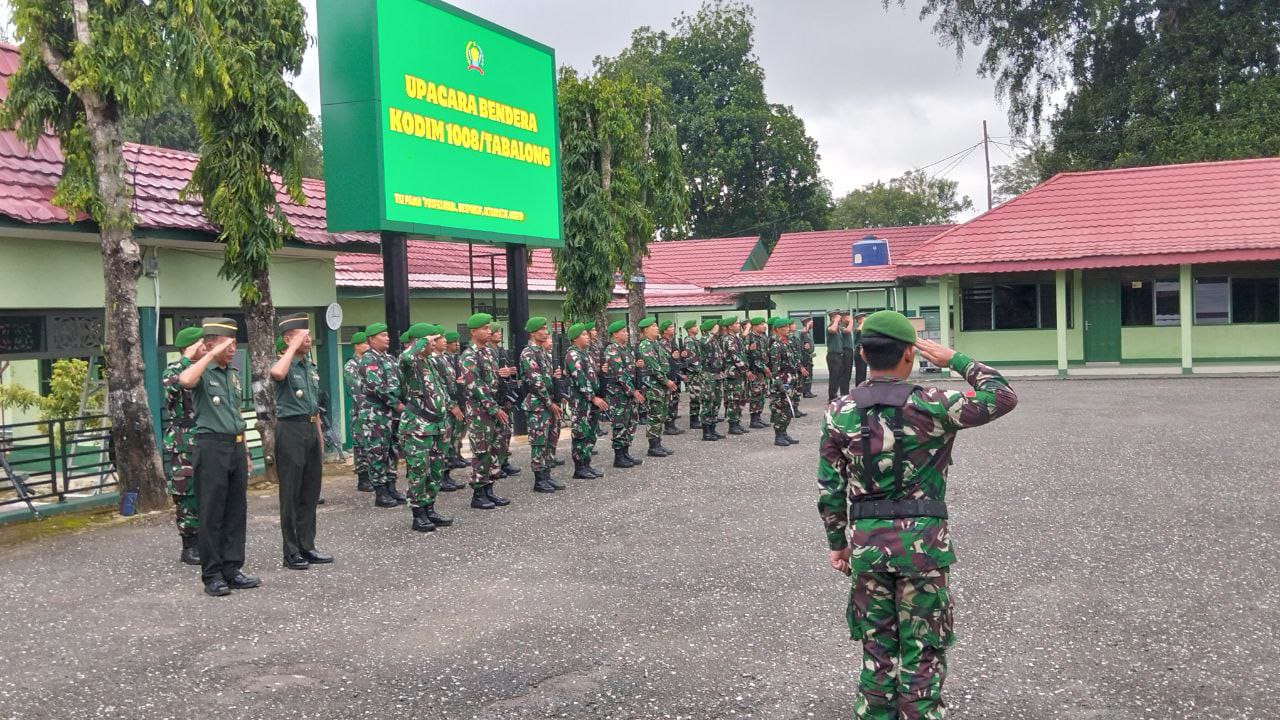 Upacara Bendera di Kodim 1008/Tabalong, Pupuk Nasionalisme dan Disiplin Prajurit