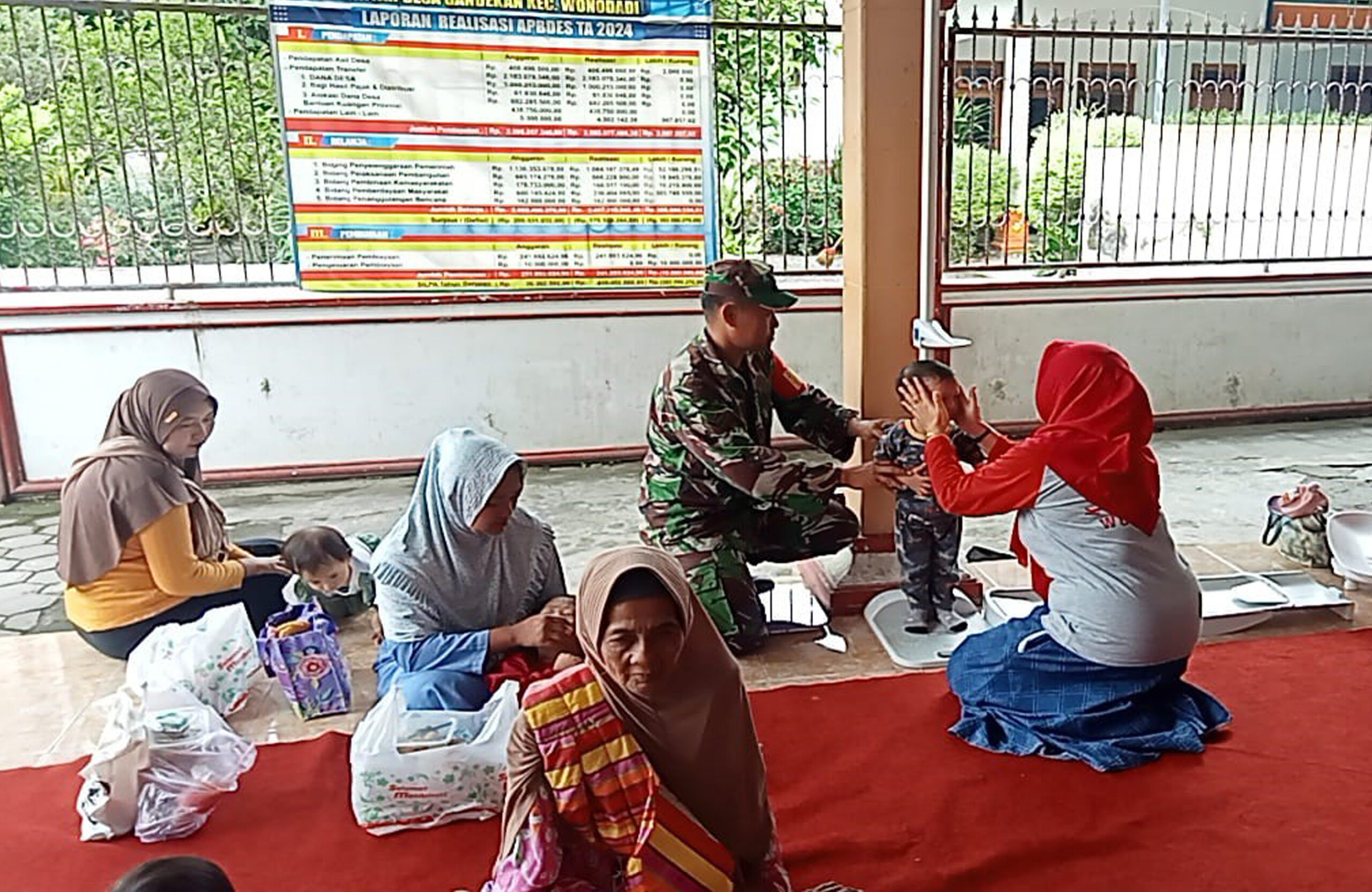 Maksimalkan Cegah Stunting, Babinsa Wonodadi Sinergi Bersama Bidan Desa Di Dusun Bakalan