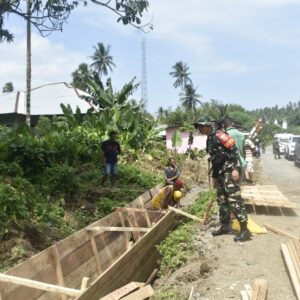 Tanggapan Positif Warga Masyarakat Desa Jarakore Dengan Adanya TMMD Ke-124 Kodim 1501/Ternate