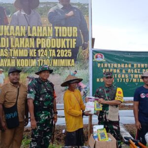 Satgas TMMD Ke-124 Kodim 1710/Mimika Terima Kunjungan Tim Wasev