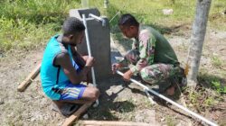 Satgas TMMD Ke-124 Laksanakan Tahap Pemasangan Tandon Air Program Sumur Bor