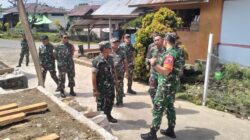 Dansatgas TMMD Kodim 1501/Ternate Tinjau Lokasi dan Progres Pengerjaan TMMD