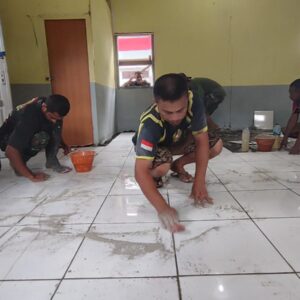 Rehabilitasi Gereja Katolik St. Paulus Capai 75 Persen Dalam Program TMMD Kodim 1710/Mimika
