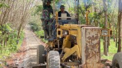 Dua Alat Berat Dikerahkan Satgas TMMD Kodim 1009 Tanah Laut