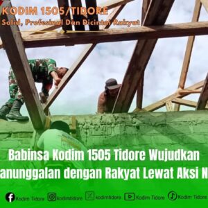 Babinsa Kodim 1505 Tidore Wujudkan Kemanunggalan dengan Rakyat Lewat Aksi Nyata Babinsa Kodim 1505 Tidore Wujudkan Kemanunggalan dengan Rakyat Lewat Aksi Nyata