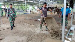 Kejar Target TMMD, Satgas Kodim 1002 HST Cor Teras Langgar Darussalam