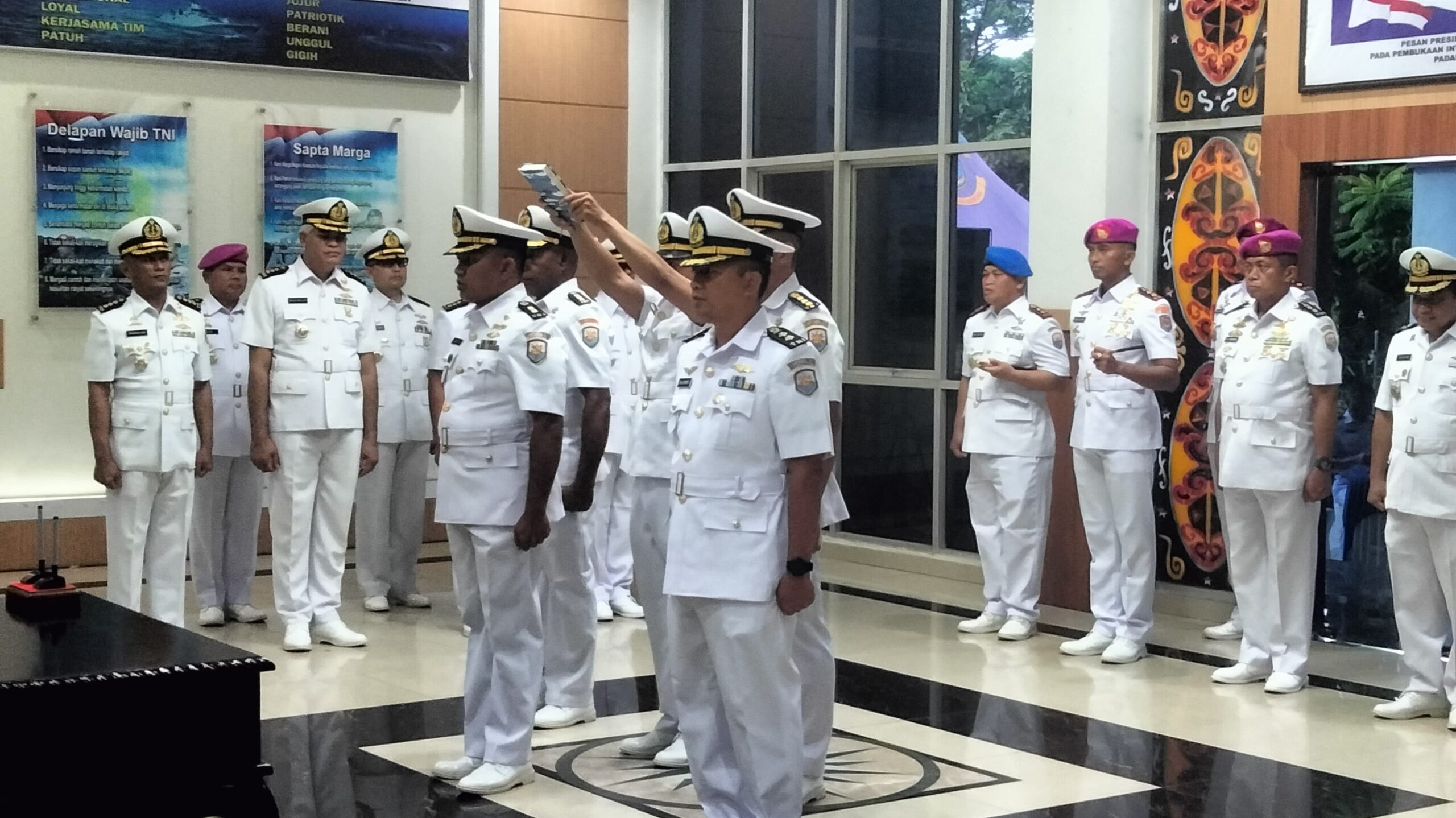Lantamal XIV Gelar Sertijab Asrena Dan Kakuwil, Perkuat Organisasi Sambut Tantangan Masa Depan