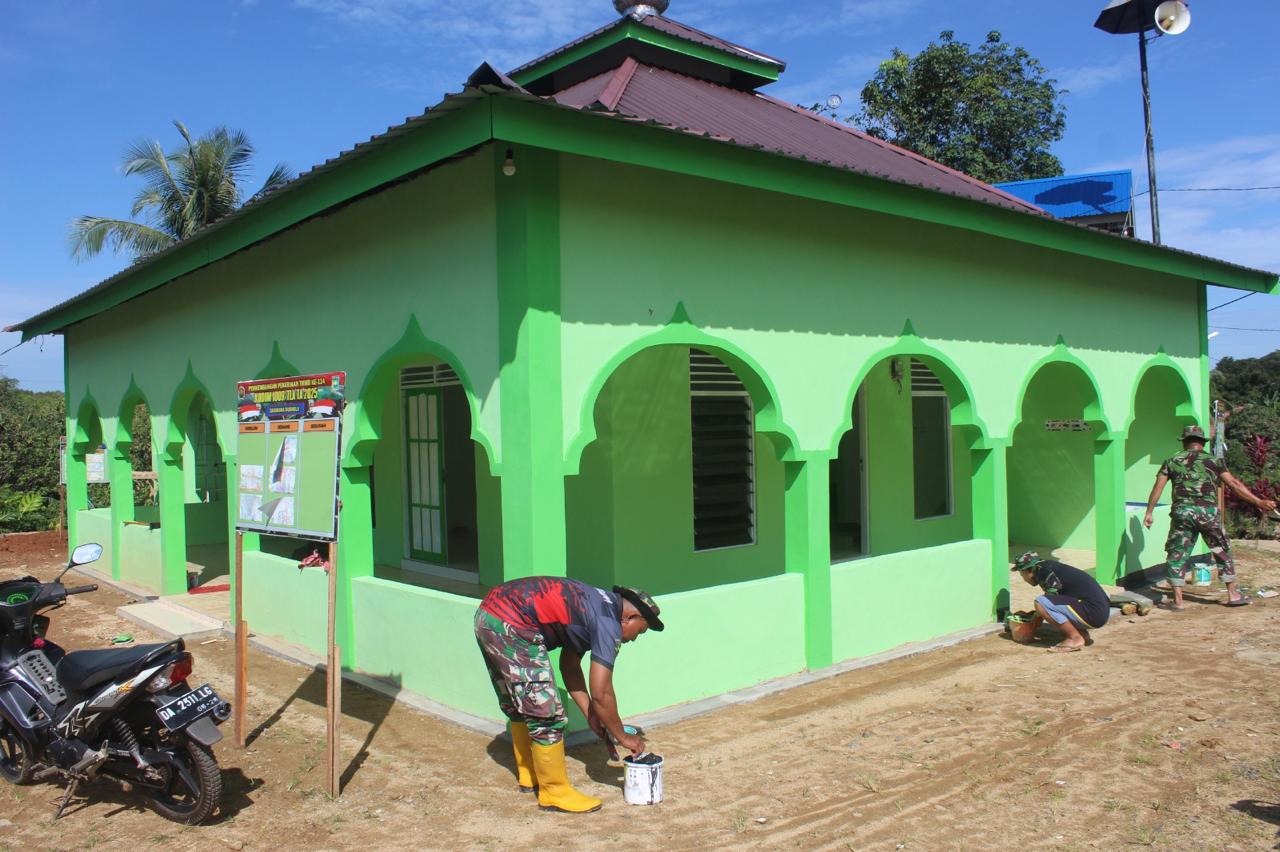 Jelang Penutupan TMMD, Pembangunan MCK Mushola Darul Huda Rampung