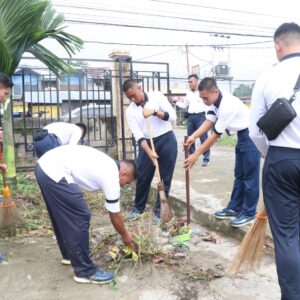 Lantamal XIV Gelar Karya Bakti, GOR Pancasila Bersih Sambut Iduladha Lantamal XIV Gelar Karya Bakti, GOR Pancasila Bersih Sambut Iduladha