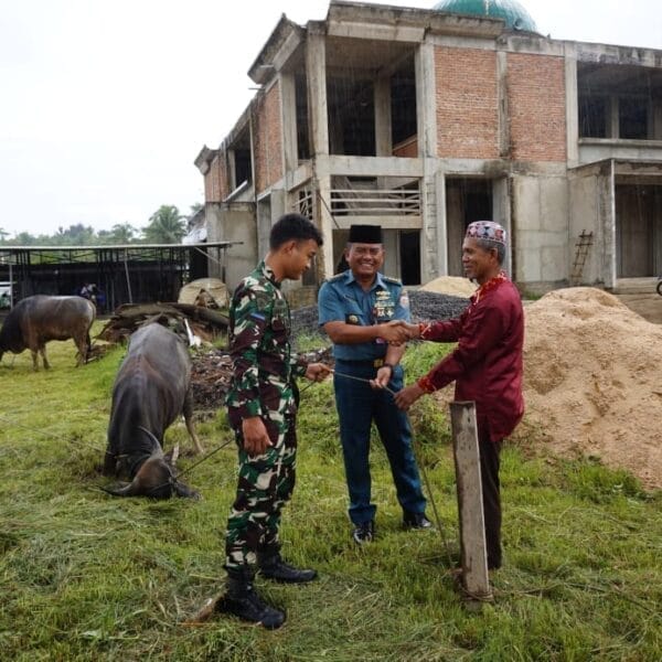 Koarmada III Bagikan Hewan Kurban untuk Warga Papua, Wujud Kepedulian TNI AL pada Iduladha 1446 H