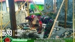 Melalui karya bakti, Babinsa bantu pembangunan rumah warga menjadi layak huni