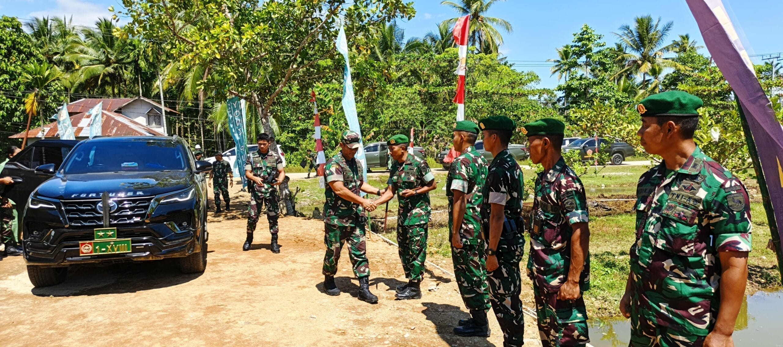 Pangdam XVIII/Kasuari Tinjau Pembangunan Perumahan Prajurit dan TK Kartika Jaya XXII-6 di Yonzipur 20/PPA