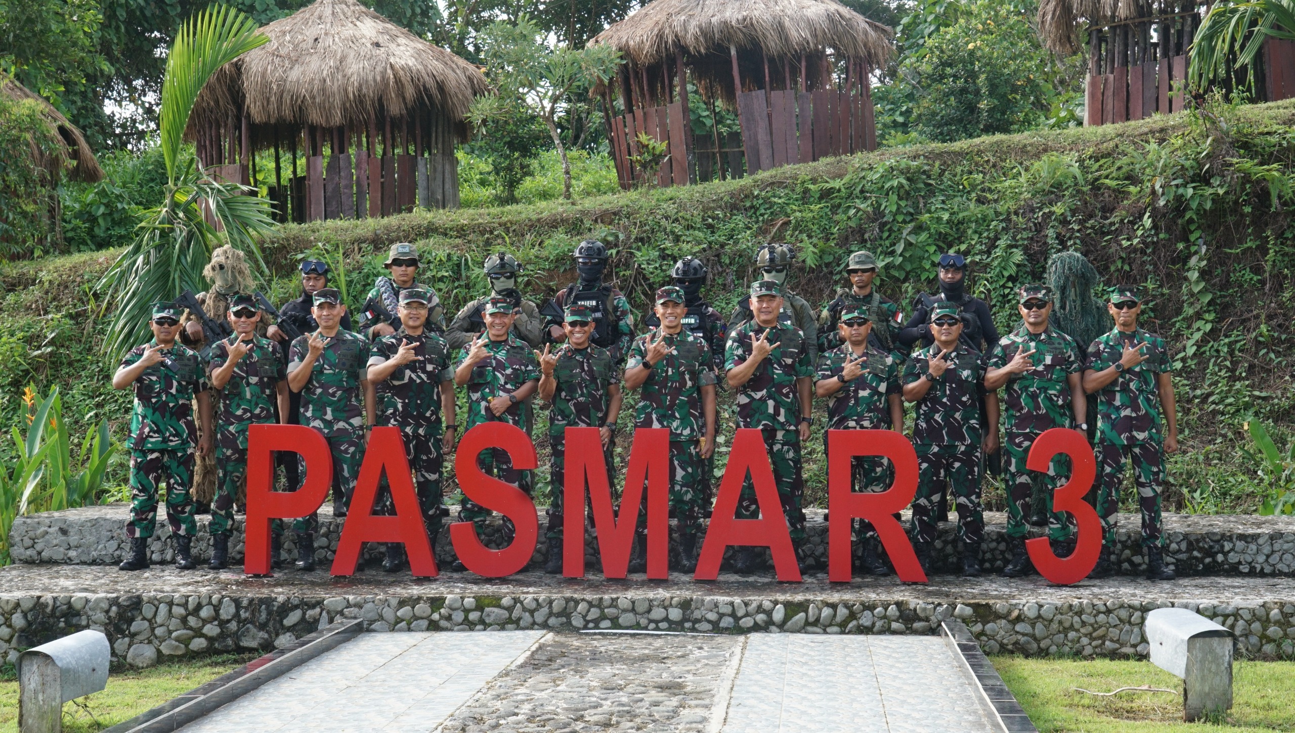 Lantamal XIV Sambut Kunker Strategis Pangkogabwilhan III di Provinsi PBD