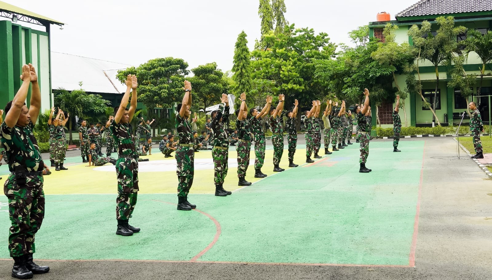 Prajurit Kodim Bojonegoro Gelar Latihan Pencak Silat Militer