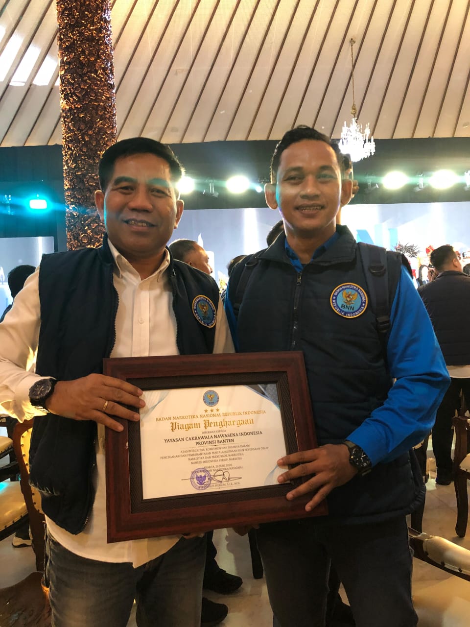 Yayasan Cakrawala Nawasena Raih Penghargaan Nasional BNN RI