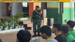 Bangun Karakter Siswa, Danramil 0808/06 Berikan Materi Wasbang Di MPLS SMAN 1 Srengat