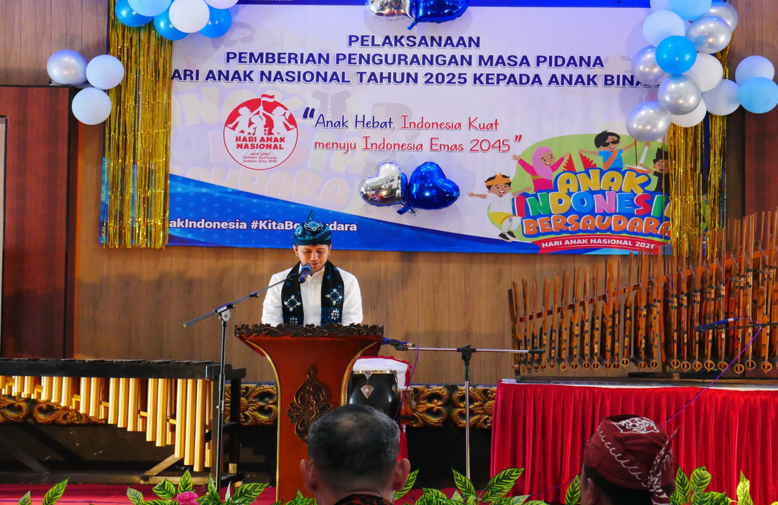 Forkompinda, Dampingi Wakil Gubernur Jatim Dalam Peringatan Hari Anak Ke 41 Di LPKA Blitar
