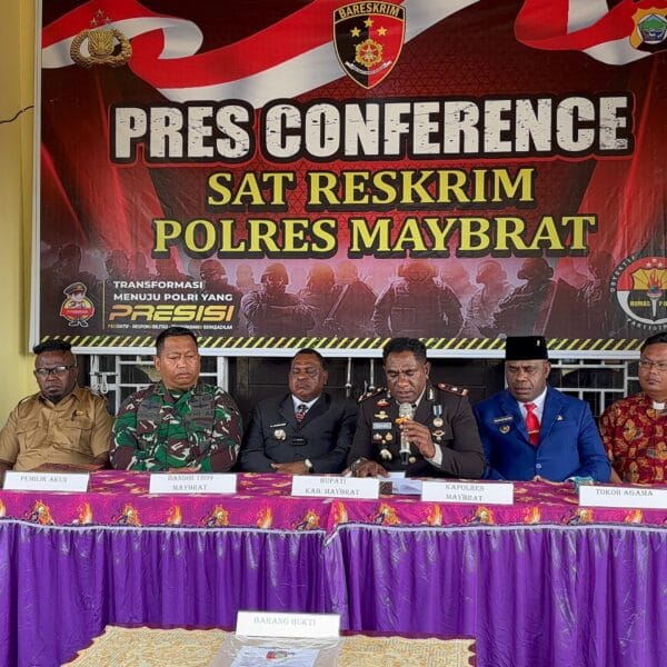 Polres Maybrat Bersama Pemerintah Daerah Gelar Press release Terkait Kasus Ujaran Kebencian di Media Sosial