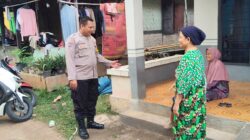 Bripka Reza Fajar Sambangi Warga Desa Bojong, Sosialisasikan Layanan 110 dan Edukasi Kamtibmas