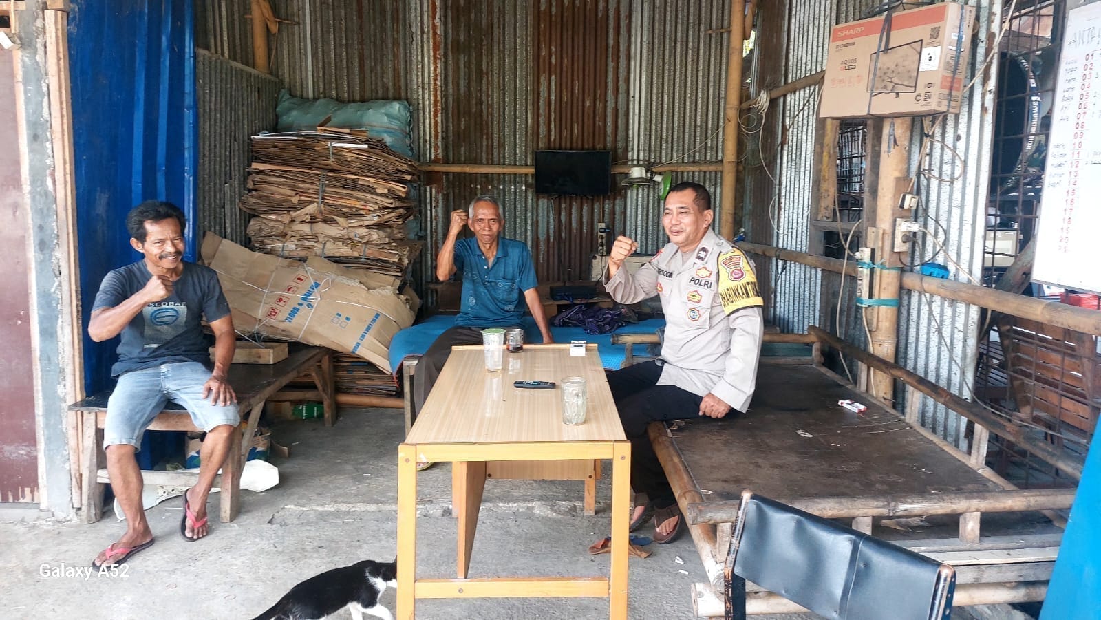 Bhabinkamtibmas Desa Sukadamai Laksanakan Program Polisi Peduli Pengangguran di Kampung. Gebang