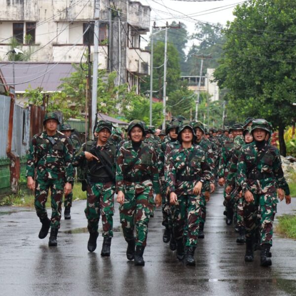 Lantamal XIV Gembleng Ketahanan Prajurit Lewat Hanmars, Perkokoh Disiplin Dan Semangat Juang