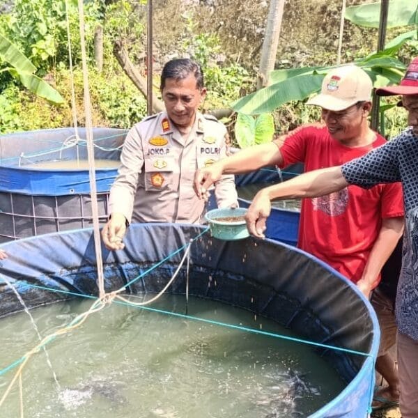 Wakapolsek Cikupa Tinjau Ketahanan Pangan Warga Pasir Jaya, Ajak Manfaatkan Lahan Kosong