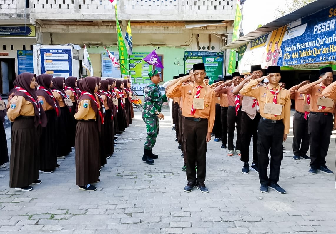Giat MPLS, Babinsa Kodim Bojonegoro berikan Pendidikan Karakter