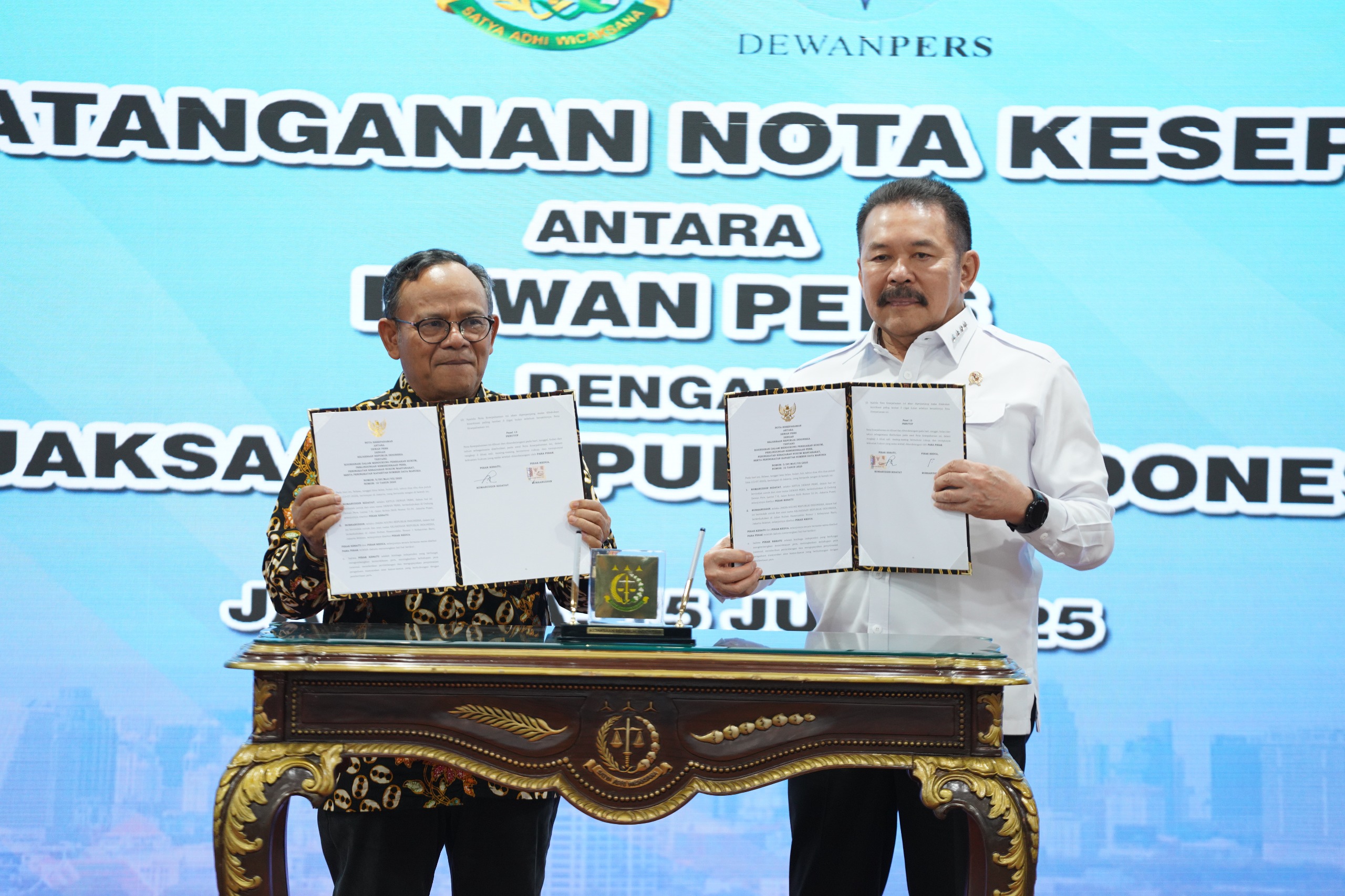 DPD PJS DKI Jakarta Apresiasi MoU Kejaksaan dan Dewan Pers untuk Tegakkan Hukum dan Jaga Kemerdekaan Pers