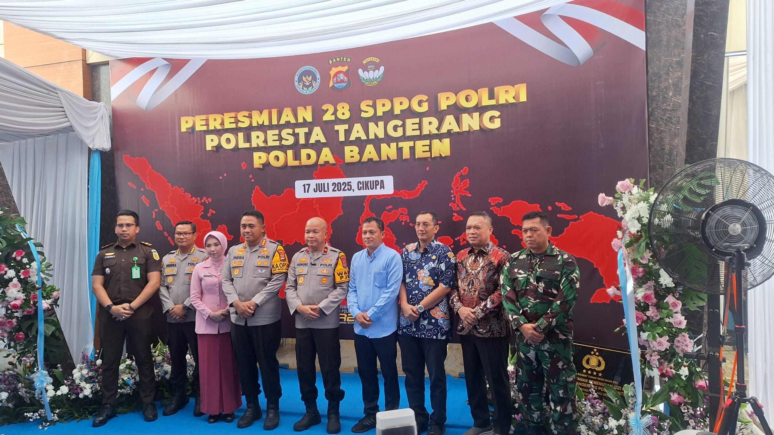 Wakapolda Banten Resmikan SPPG Polresta Tangerang, Dukung Program Makan Bergizi Gratis Presiden RI