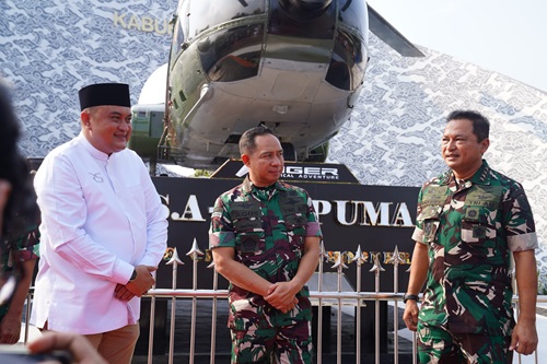Panglima TNI Resmikan Monumen Helikopter SA-330 Puma di Cibinong, Bogor