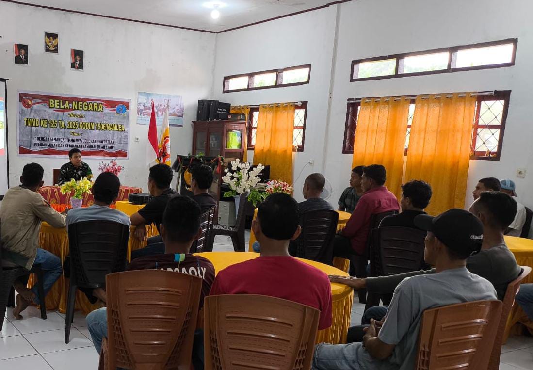 Sosialisasi Bela Negara Oleh Satgas TMMD Ke-125 Kodim 1506/Namlea