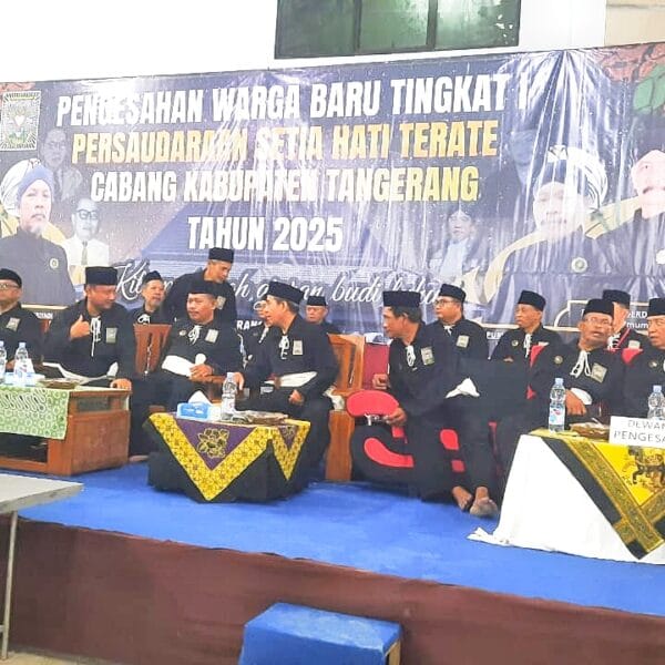 Kapolsek Tigaraksa Dampingi Kapolresta Tangerang Hadiri Pengesahan Warga Baru Persaudaraan Setia Hati Teratai (PSHT) di Desa Matagara, Kecamatan Tigaraksa, Kabupaten Tangerang