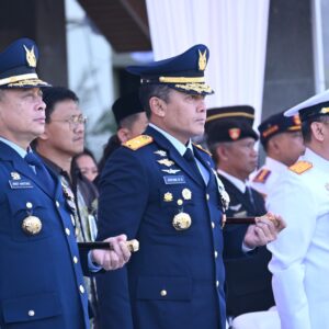Danlanud Sultan Hasanuddin Hadiri Upacara Peringatan HUT Bhayangkara ke-79