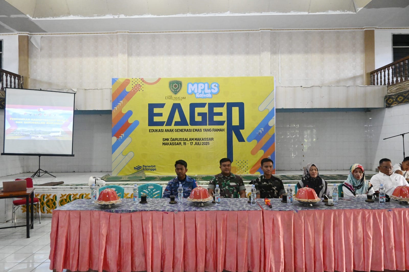 Personel Lanud Sultan Hasanuddin Berikan Pendidikan Karakter Kepada Siswa SMK Darussalam