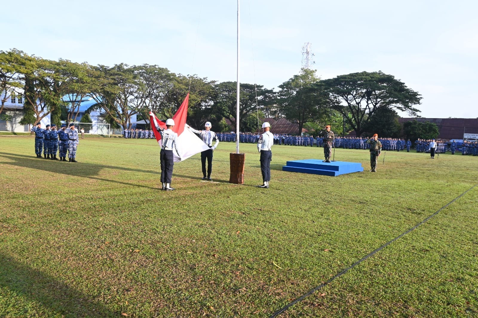 Lanud Sultan Hasanuddin Gelar Upacara 17-an Rutin Setiap Bulan