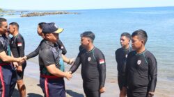 Bakamla RI Zona Tengah Buka Latihan Selam Lanjutan di Pantai Bulo