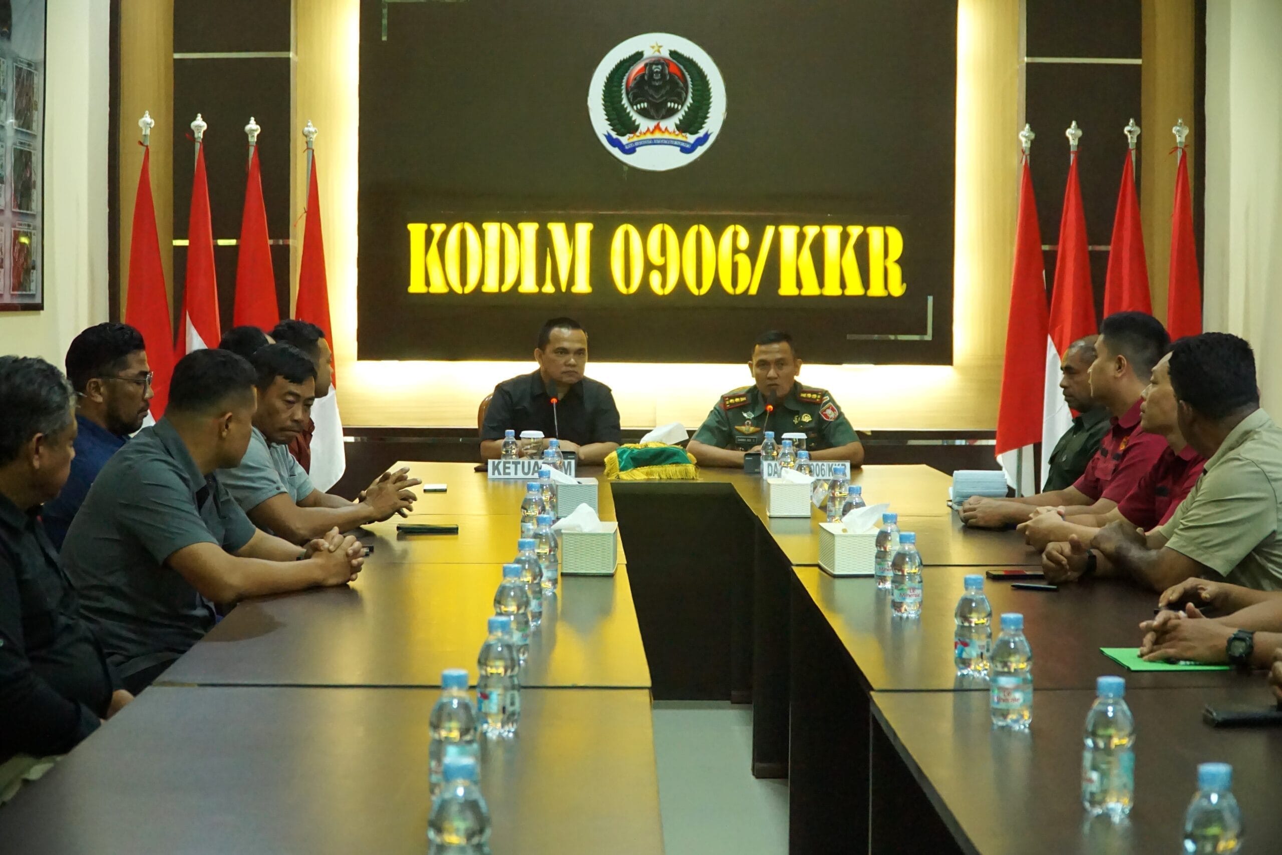 Kodim 0906/Kkr Terima Kunjungan Kerja Tim Aswasev Sintelad Bidang Renproggar Kodim 0906/Kkr Terima Kunjungan Kerja Tim Aswasev Sintelad Bidang Renproggar