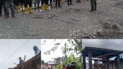 Hujan Deras Tidak Melunturkan Semangat Satgas TMMD 125 Kodim 1506/Namlea