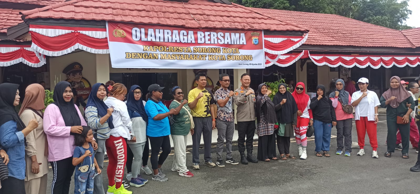 Polresta Sorong Gelar Gerakan Pangan Murah Sambut HUT RI ke-80