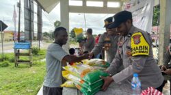 POLRES MAYBRAT MELALUI POLSEK JAJARAN SUKSES GELAR GERAKAN PANGAN MURAH, 2 TON BERAS LUDES TERJUAL DALAM SEHARI