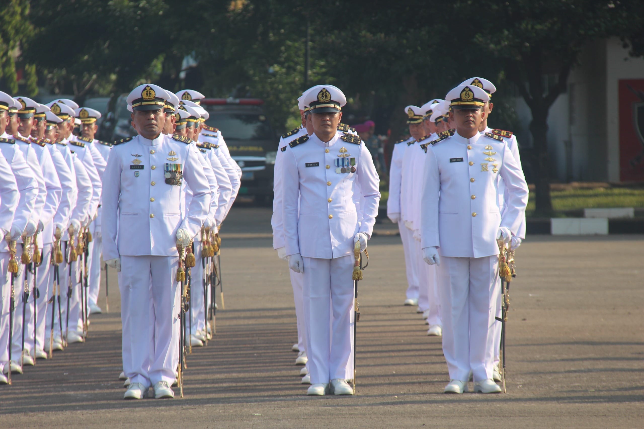 Penuh Khidmat, Prajurit Yonif 2 Marinir Ikuti Upacara Memperingati Hari Kemerdekaan 17 Agustus