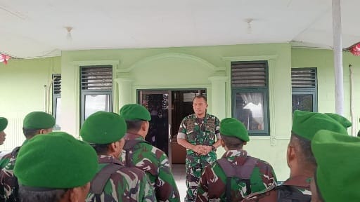 Usai Upacara Bendera, Dandim 1710/Mimika Beri Pengarahan Personel dan PNS Kodim