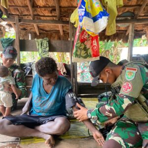 Rawabiru Tersenyum, TNI Peduli