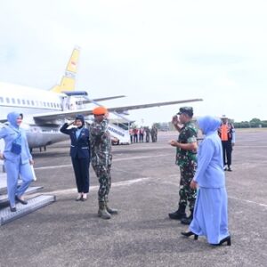 Danlanud Sultan Hasanuddin Sambut Kedatangan Pangkorpasgat
