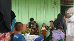 Satgas Yonif 410/Alugoro Gelar Posyandu di Distrik Kamundan