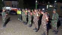 Bersama Anggota Banser dan Pemuda Kerukunan, Kodim 1710/Mimika Kembali Laksanakan Patroli Humanis Jaga Stabilitas Kamtibmas Wilayah