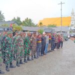 Jelang HUT Ke-80 TNI, Kodim 1710/Mimika Kembali Bersinergi Dengan GM FKPPI, Banser dan Pemuda Kerukunan Gelar Patroli Wilayah