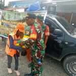 Jaga Stabilitas Harga Beras, Kodim 1710/Mimika Kolaborasi Dengan Perum Bulog Terus Gelar Gerakan Pangan Murah Kepada Warga Timika